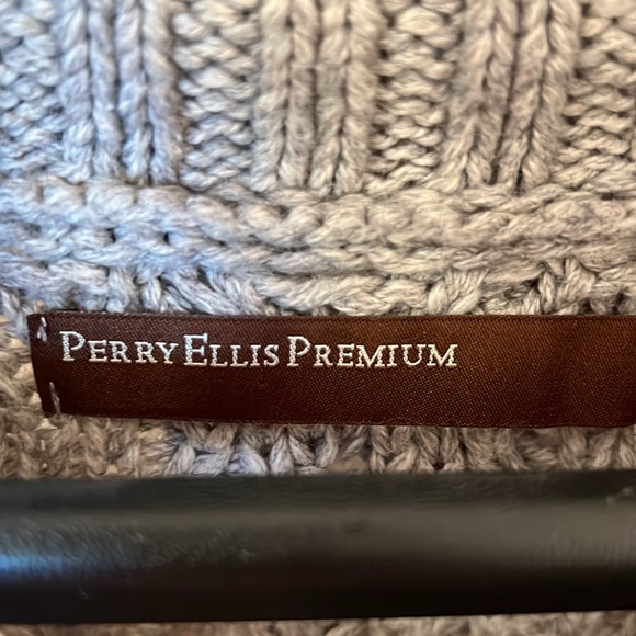 Perry Ellis Prremium Two Tone Pull Over cardigan sweater Size XXL - Picture 2 of 6
